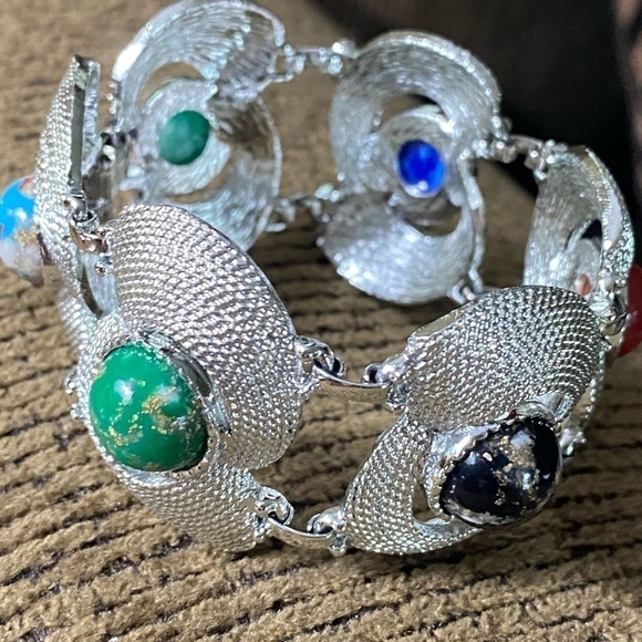 VINTAGE Sarah Coventry silver bracelet - Picture 1 of 7